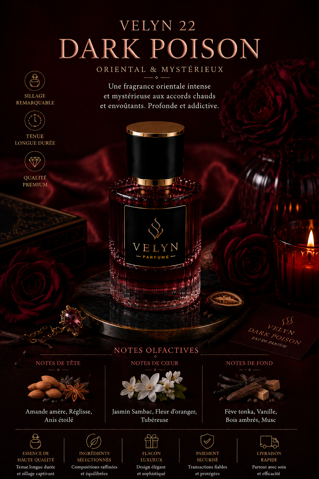VELYN 22 — Dark Poison Pour Femme