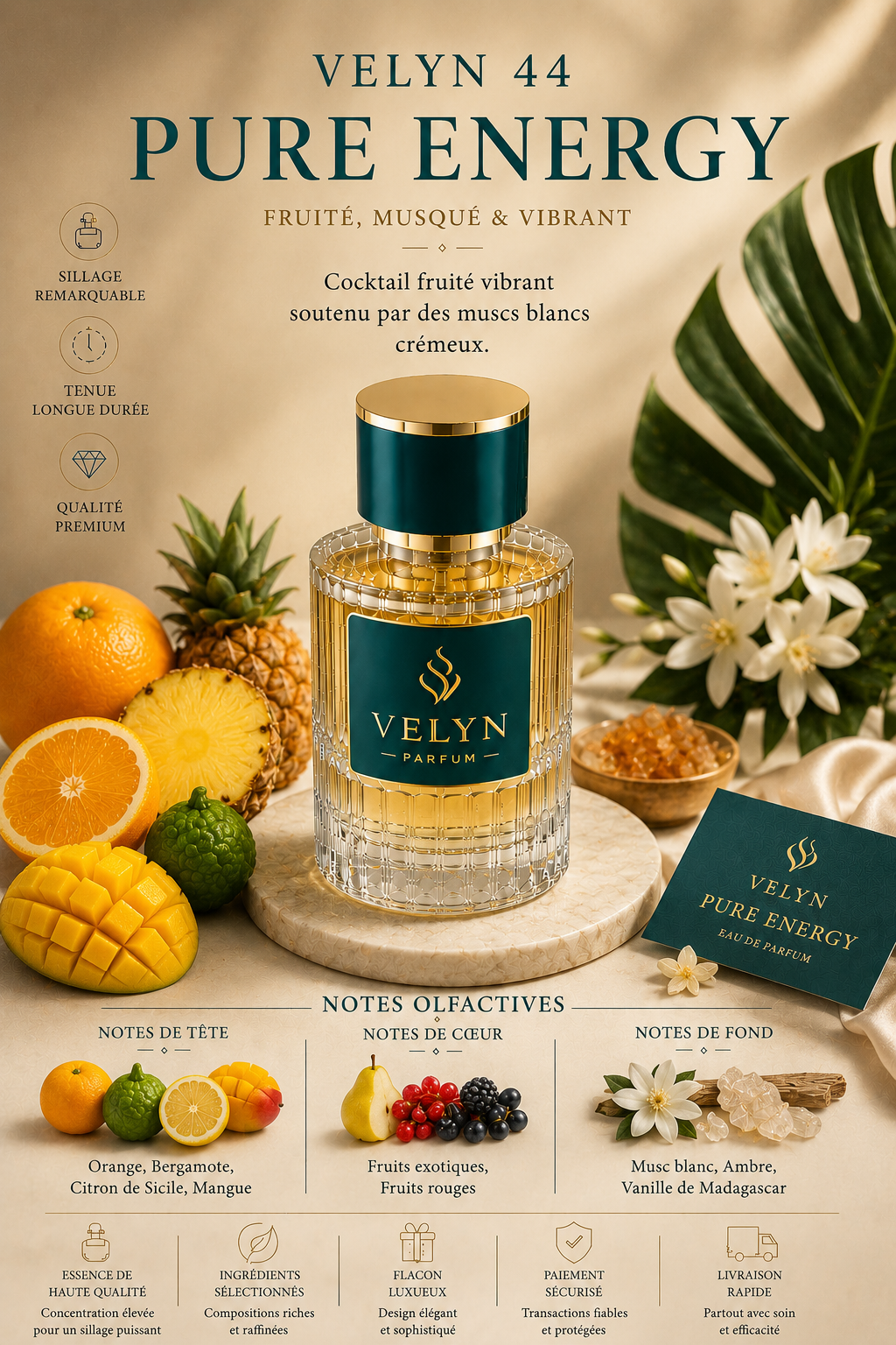 VELYN 44 — Pure Energy Pour Homme