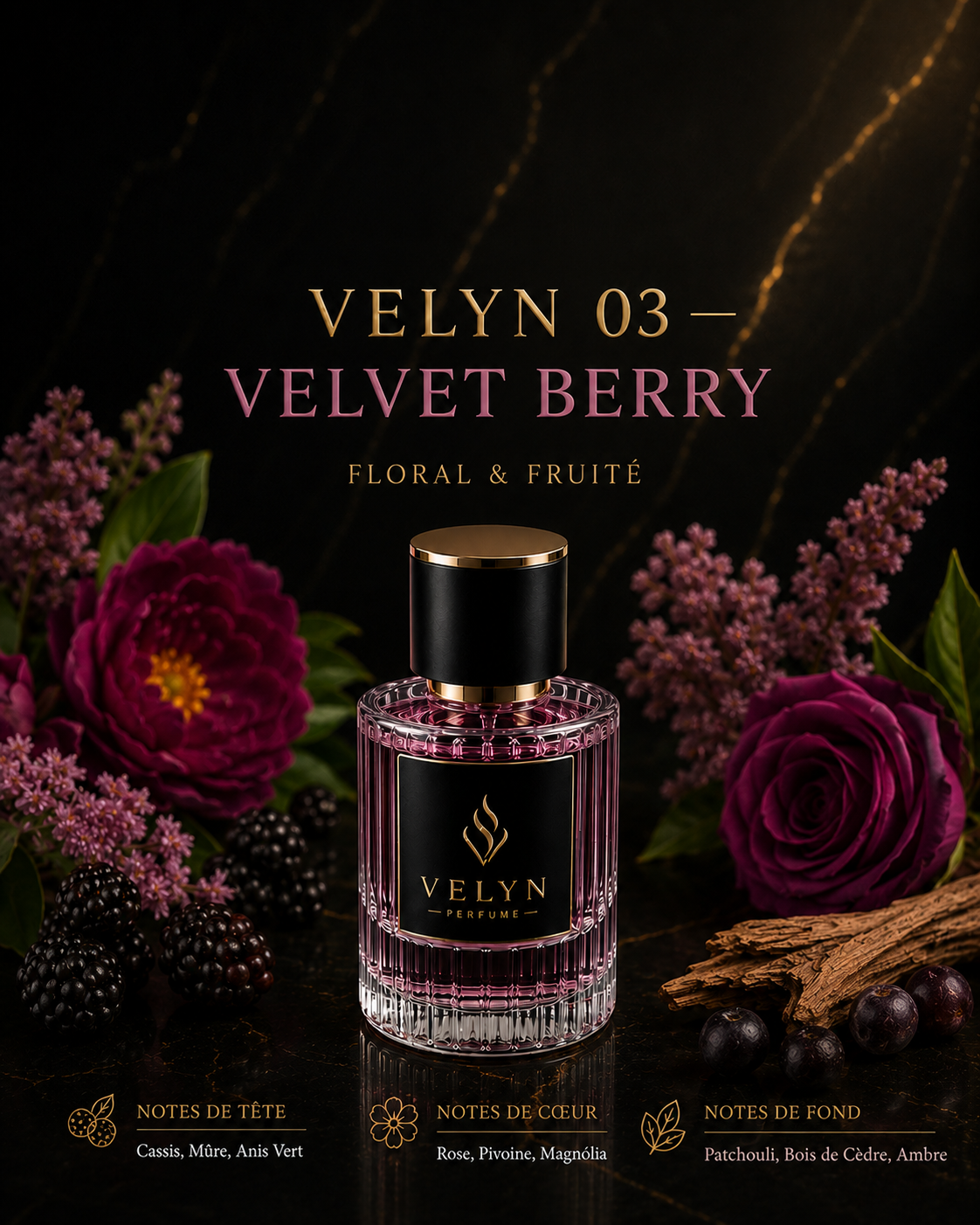 VELYN 03 — Velvet Berry Pour Femme