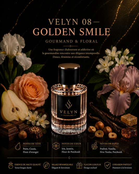 VELYN 08 — Golden Smile Pour Femme