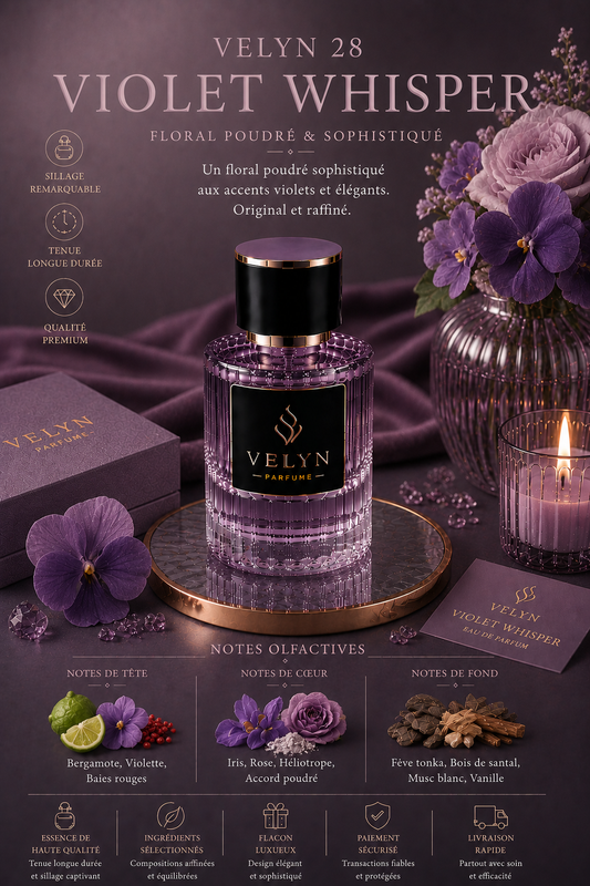 VELYN 28 — Violet Whisper Pour Femme