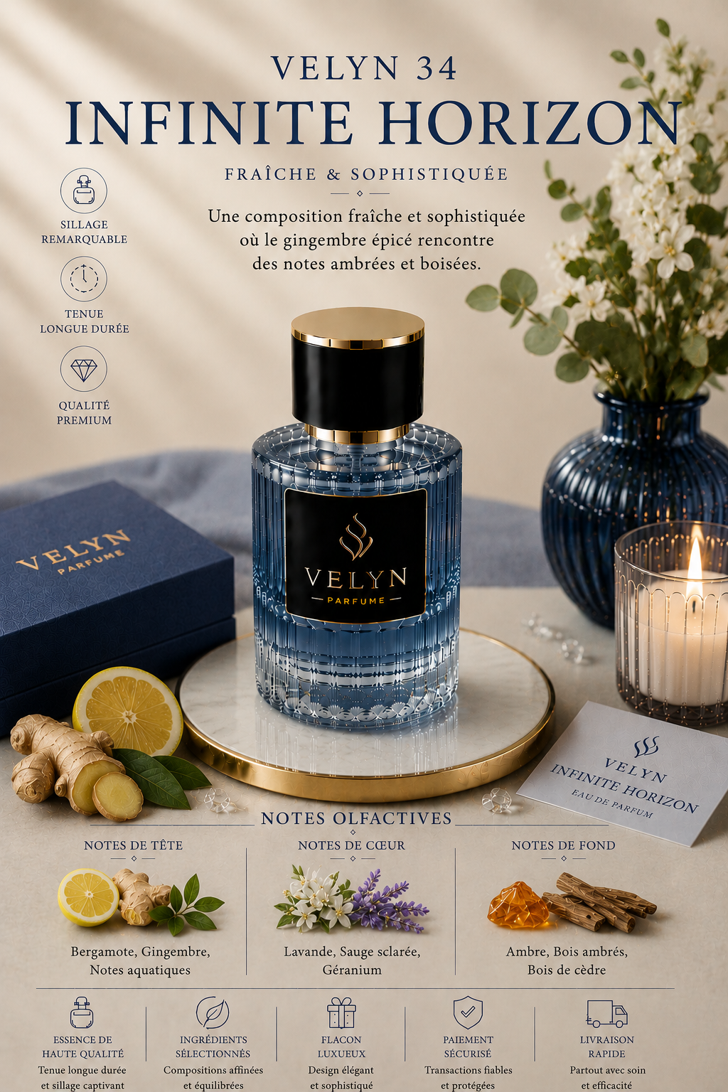 VELYN 34 — Infinite Horizon Pour Homme