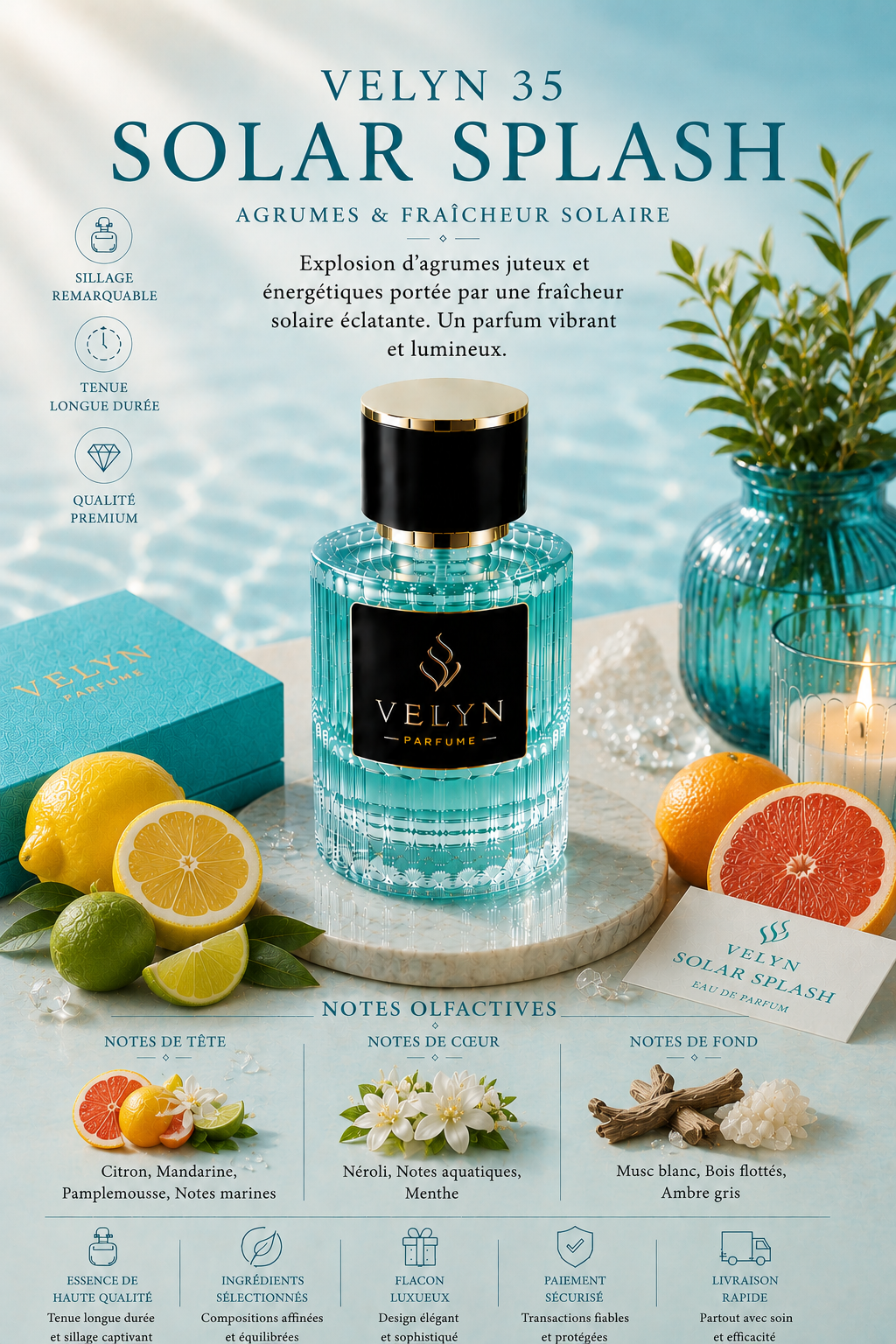 VELYN 35 — Solar Splash Pour Homme