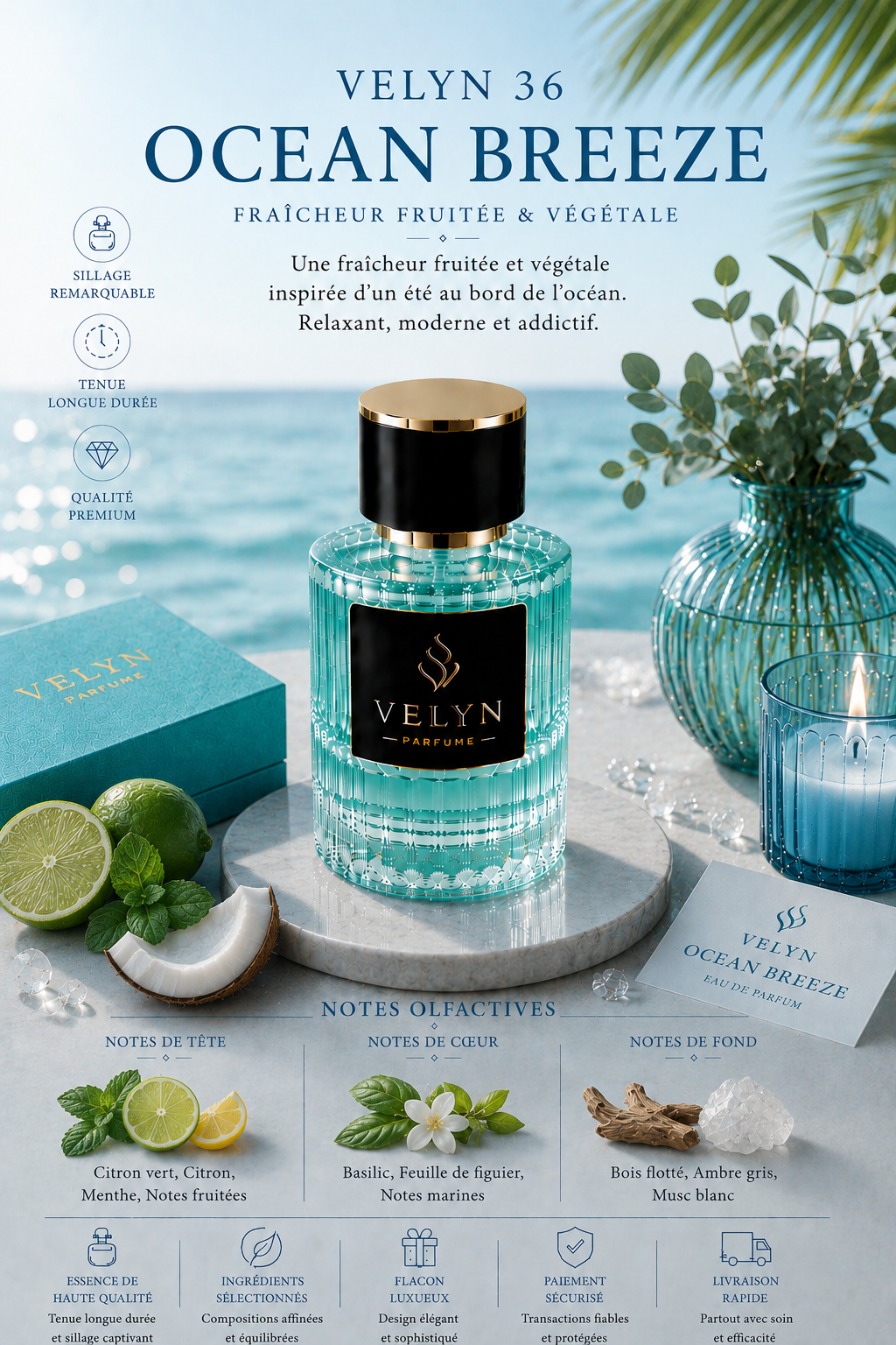 VELYN 36 — Ocean Breeze Pour Homme