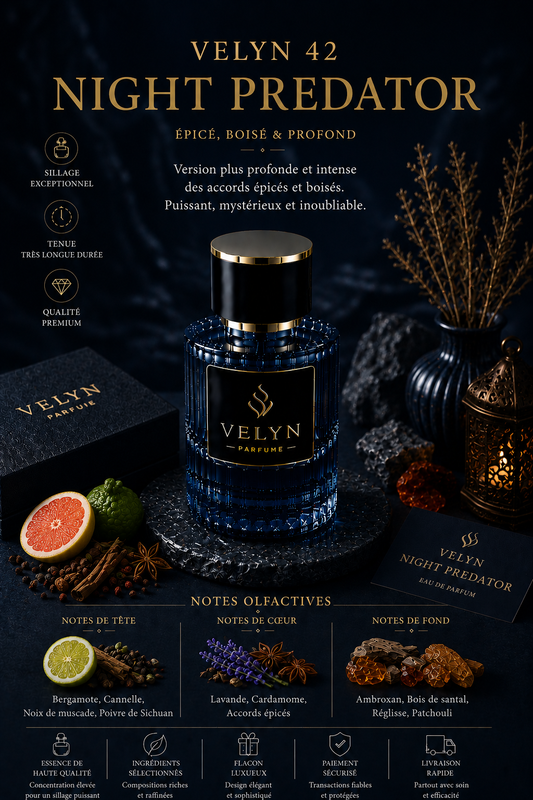 VELYN 42 — Night Predator Pour Homme