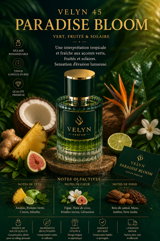 VELYN 45 — Paradise Bloom Pour Homme
