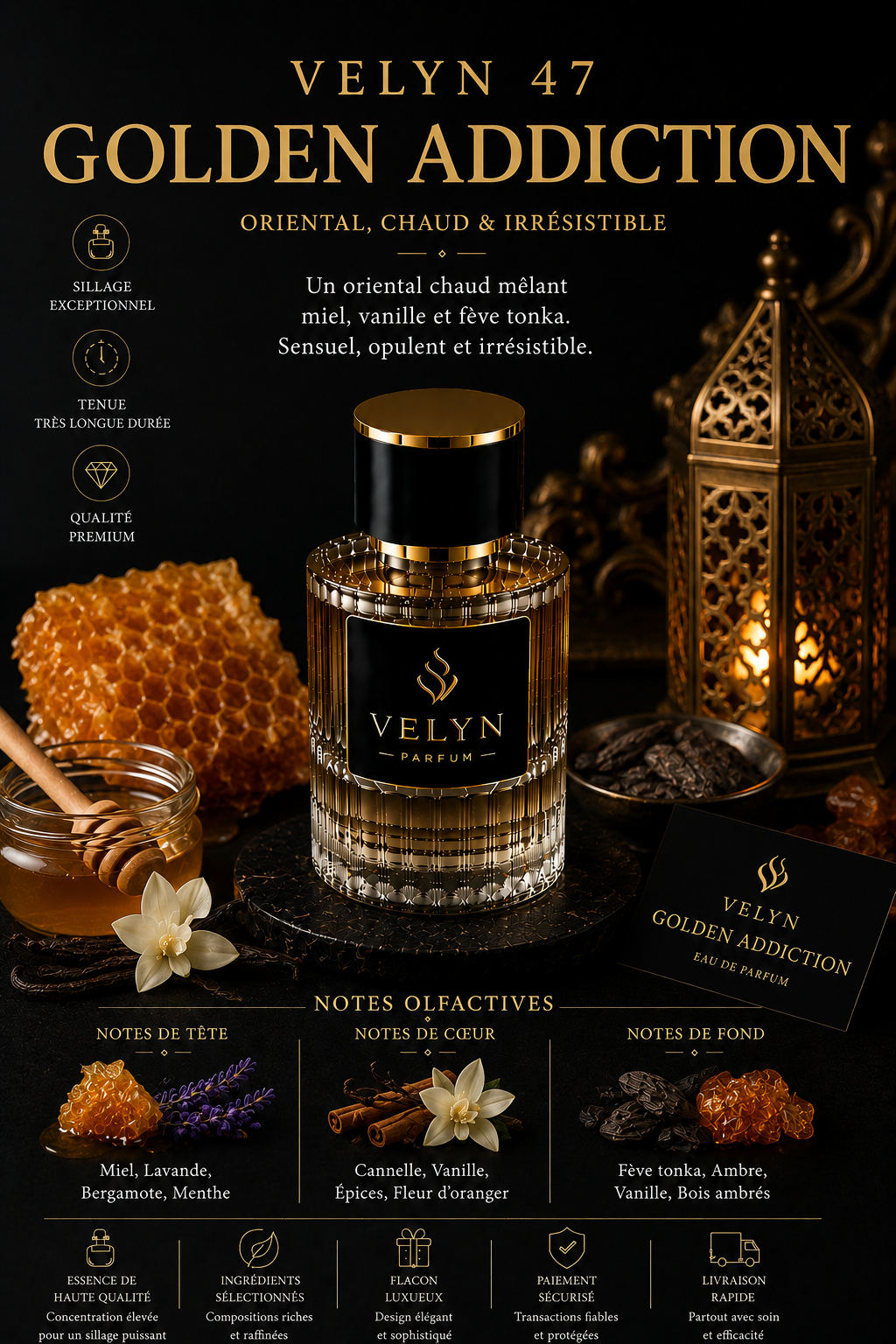VELYN 47 — Golden Addiction Pour Homme