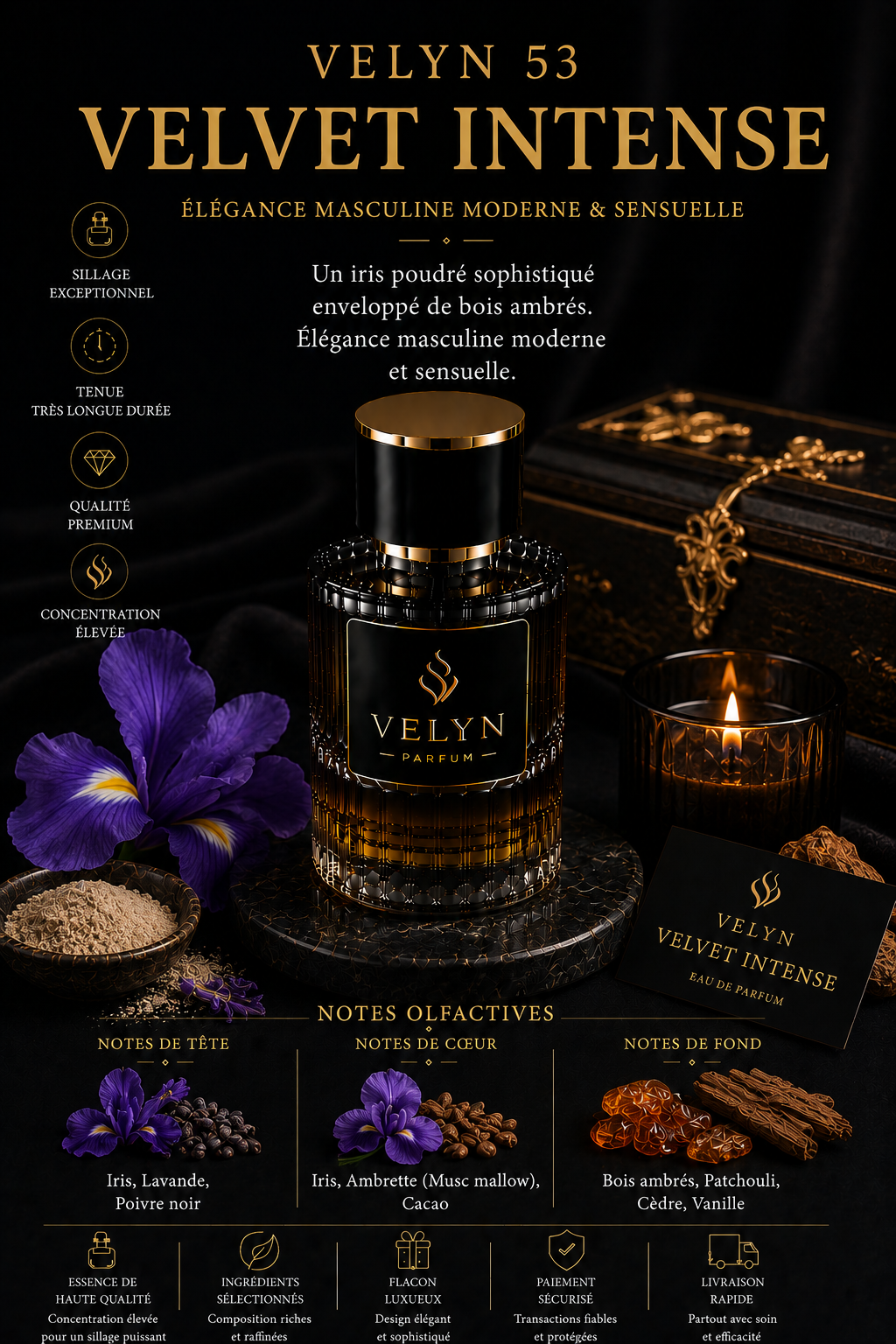 VELYN 53 — Velvet Intense Pour Homme