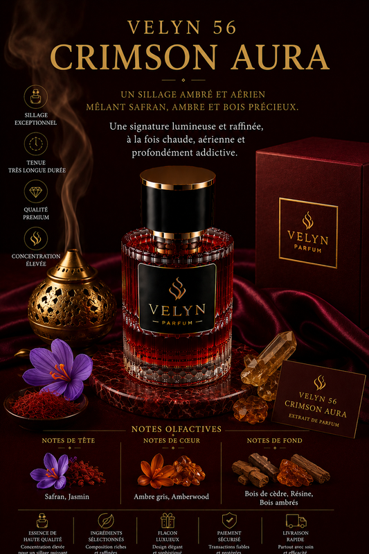 VELYN 56 — Crimson Aura Pour Homme